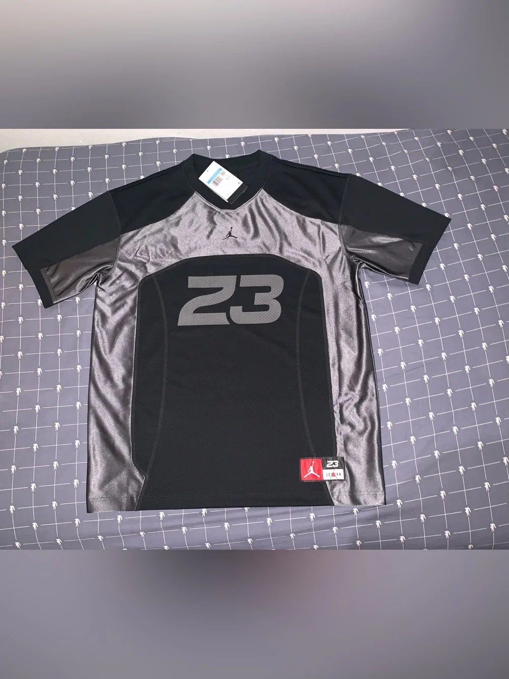 Jordan Flight Men's Jersey Top Black/Iron Grey IF1913-010 Size: Medium
